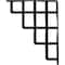 Ekena Millwork Diane Wrought Iron Bracket, (Single center brace), Powder Coated Black 1 1/2"W x 10"D x 12"H BKTM01X10X12SDI - alternate 5